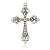 Alloy Rhinestone Big Pendants RB-J112-28AS-1