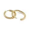 Ion Plating(IP) 304 Stainless Steel Grooved Hoop Earrings EJEW-M218-01C-G-2