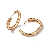 Brass Micro Pave Cubic Zirconia Hoop Earrings for Women EJEW-M238-28KCG-2