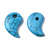 Synthetic Turquoise Pendants G-S356-17A-06-2
