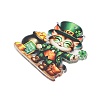 Saint Patrick's Day Opaque Printed Acrylic Pendants OACR-A045-05E-2