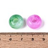Two Tone Acrylic European Beads X-OACR-Q200-24-4