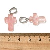 Cherry Quartz Glass Pendants G-Z067-04P-04-3