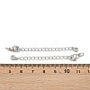 Brass Micro Pave Cubic Zirconia Ends with Chain KK-H480-59P-3