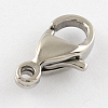 Tarnish Resistant Polished 304 Stainless Steel Lobster Claw Clasps STAS-R072-42A-2