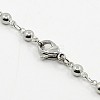 Tarnish Resistant Ball Chain Necklace for Men NJEW-F027-25-3