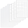 8Pcs 2 Styles PEVA Rubber Anti-Slip Hexagonal Phone Grip Tape Stickers for Phones AJEW-SP0002-64A-01-1