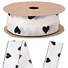 1Roll Printed Polyester Chiffon Ribbons OCOR-CY0002-35B-6