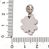 304 Stainless Steel European Dangle Charms STAS-O097-08A-5
