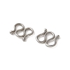 304 Stainless Steel S-Hook Clasps STAS-Z124-04E-P-2