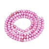 Anti-Tarnish Dyed Rondelle Glass Beads Strands EGLA-T021-3mm-17-13-2
