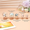 DELORIGIN 5 Sets 5 Style Round Iridescent Glass Dome Cover AJEW-DR0001-08-2
