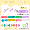 32Pcs 8 Colors Plastic Cord Locks FIND-BC0014-47-2