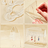   1 Set Acrylic Earring Hanging Display Stands EDIS-PH0001-45-4