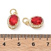 Brass Micro Pave Cubic Zirconia Pendants KK-C252-02D-G-3
