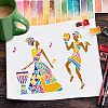Plastic Reusable Drawing Painting Stencils Templates DIY-WH0202-360-7