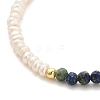 Natural Lapis Lazuli Bead Bracelets BJEW-E098-11G-2