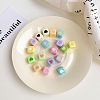 Opaque Colourful Acrylic Enamel Beads X-OACR-L001-03-2