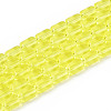 Transparent Glass Beads Strands GLAA-T028-14T-01-1
