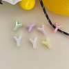 UV Plating Acrylic Alphabet Beads OACR-N163-42Y-1