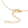 Brass Micro Pave Clear Cubic Zirconia Pendant Necklace NJEW-JN03112-01-3