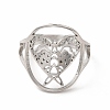 Non-Tarnish 304 Stainless Steel Kite Adjustable Ring for Women RJEW-B027-21P-2