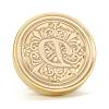 Brass Retro Initials Wax Sealing Stamp AJEW-F045-D04-4