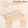 12Pcs Clear Plastic Cone Ring Display Holders RDIS-WH0002-17-4