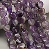 Natural Banded Amethyst Beads Strands GG-D001-B02-1