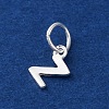 925 Sterling Silver Letter Charms STER-C012-01S-Z-2