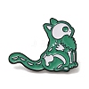 Halloween Skeleton Cat Enamel Pins JEWB-S025-04-1