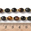 3-Color Natural Tiger Eye Beads Strands G-F809-A25-01-5