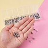 1Box 260pcs/box Tibetan Style Alloy Spacer Beads Large Hole TIBEB-TA0001-01AS-5