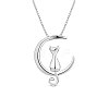 SHEGRACE Lovely Rhodium Plated 925 Sterling Silver Necklace JN489A-1