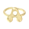 Rack Plating Brass Open Cuff Rings RJEW-S394-01G-A-1