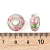 Lampwork & Brass Core European Beads LAMP-P019-01P-26-3
