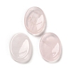 Natural Rose Quartz Oval Worry Stone G-R487-01C-1