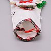 Santa Claus Cloth Hanging Christmas Stocking HJEW-SZC0004-18-3