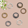 200 Sets 4 Colors Iron Grommet Eyelet Findings SCRA-GF0001-10A-01-6