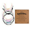 Adjustable Glass Seed Beaded Friendship Braided Bracelet Sets BE2039-5-1