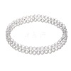 4mm Prism Faceted Rondelle Glass Beaded Stretch Bracelets for Women EH2213-6-1