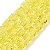 Transparent Glass Beads Strands GLAA-R041-8x8mm-A01-1