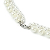 ABS Plastic Pearl & Shell Pearl Beaded Necklaces NJEW-JN05124-5