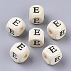 Printed Natural Wood Beads LS-X-WOOD-T026-001E-1