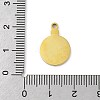 304 Stainless Steel Enamel Pendants STAS-U039-05G-3