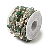 Handmade Natural Green Aventurine Nuggets Beaded Chains CHC-F020-03G-01-3