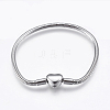 Tarnish Resistant 304 Stainless Steel European Style Round Snake Chains Bracelet Making STAS-I097-004B-P-1