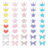 40Pcs 20 Style Crown/Star/Heart/Bowknot Plastic Cabochons KY-TA0001-27-1