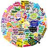 Letter Stickers Self-Adhesive Stickers PW-WG66545-01-3