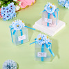 Clear PVC Candy Gift Packaging Boxes with Ribbon & Artificial Flower CON-TAC0001-20B-7